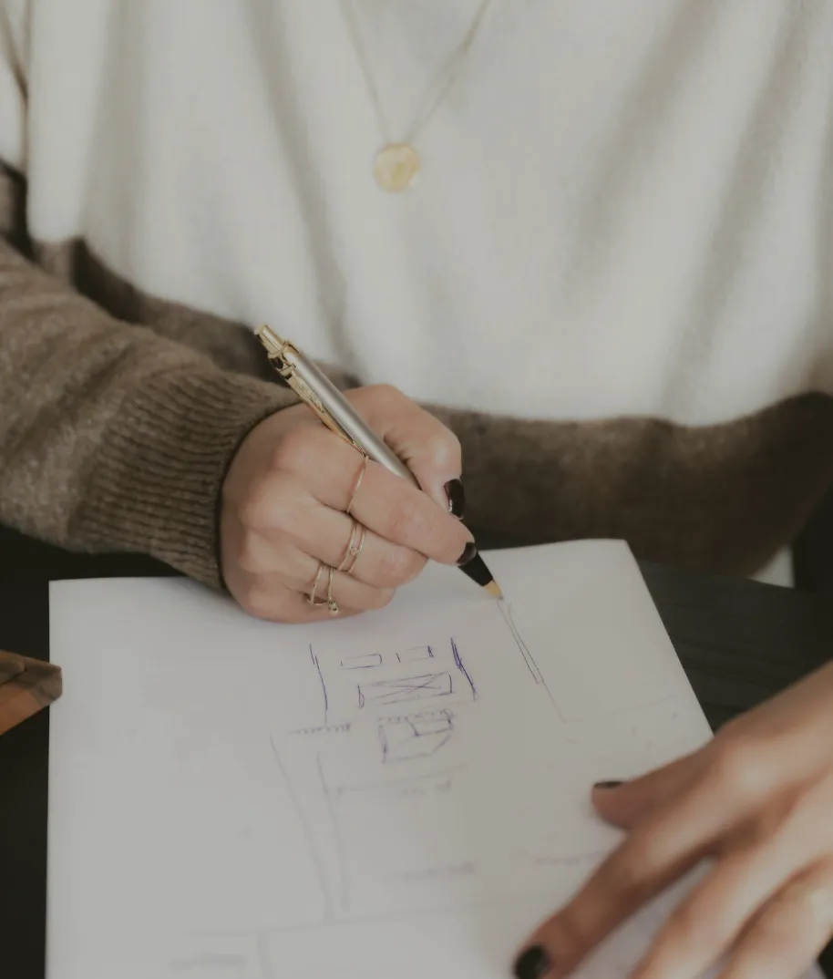 Brand Excavation – creative sketching process