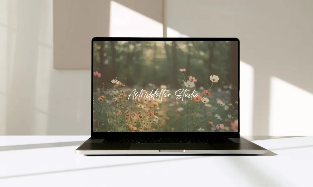 The Digital Birth – laptop mockup